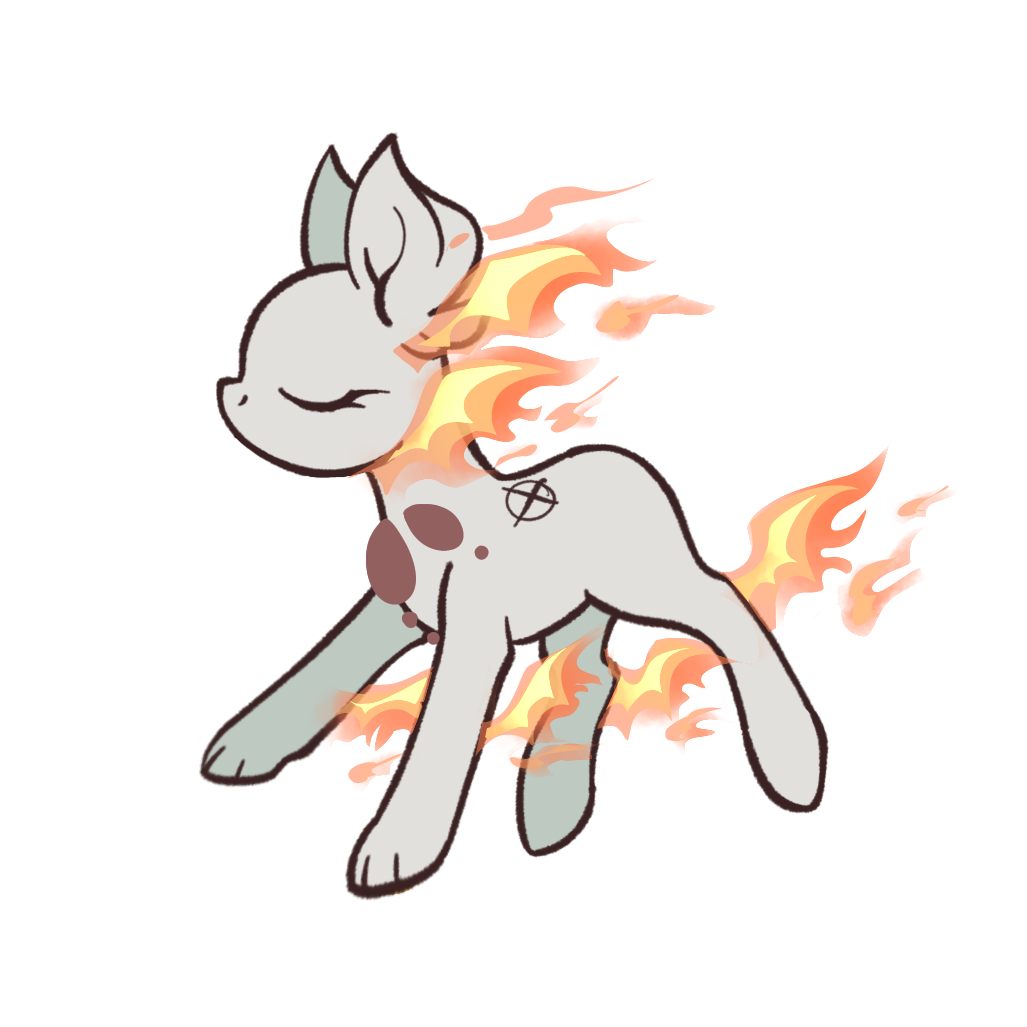 Fluff Style: Flaming Bat Wings